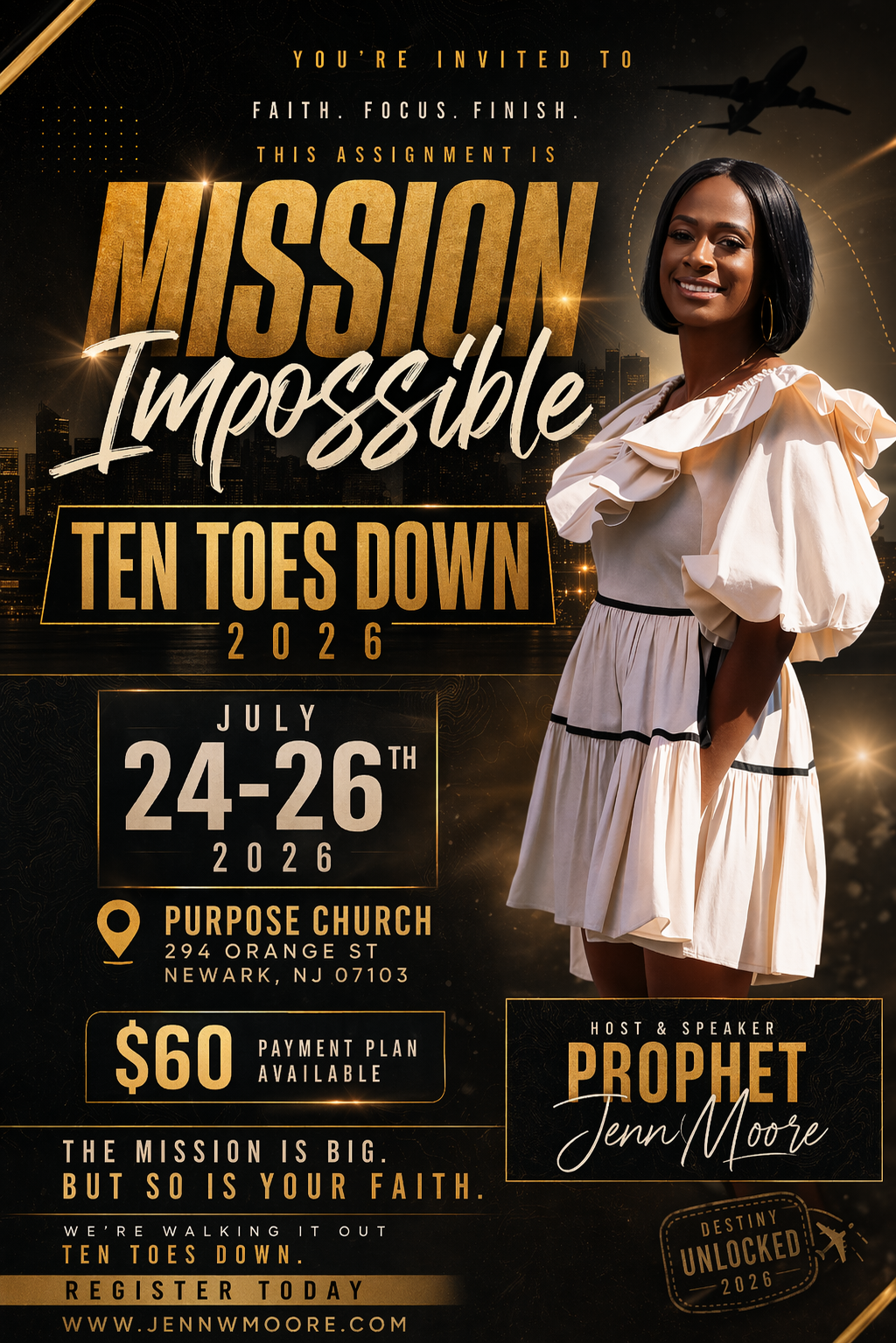 Ten Toes Down Conference 2026, July 24-26 in Newark NJ